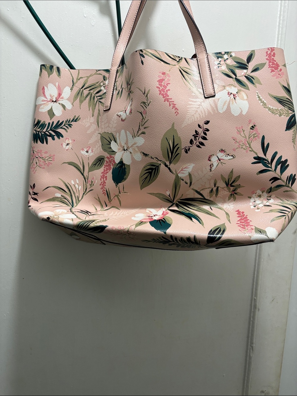 kate spade Pink Floral Tote with Matching Pouch - Picture 5 of 9